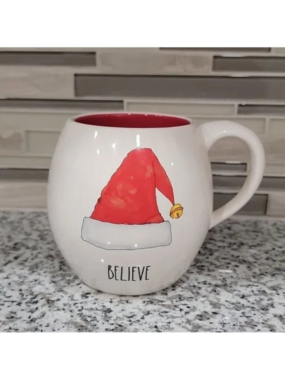 Rae Dunn Believe Santa Christmas Holiday Mug